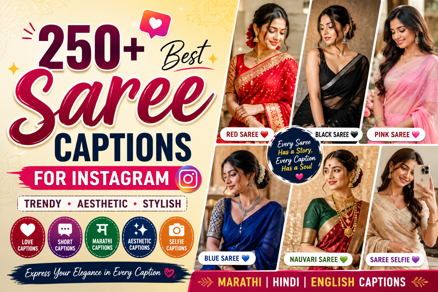 Best Saree Captions for Instagram