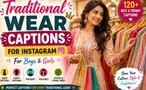 👗Traditional Wear Captions For Instagram❤️ | 120+ Best Ethnic Captions👑