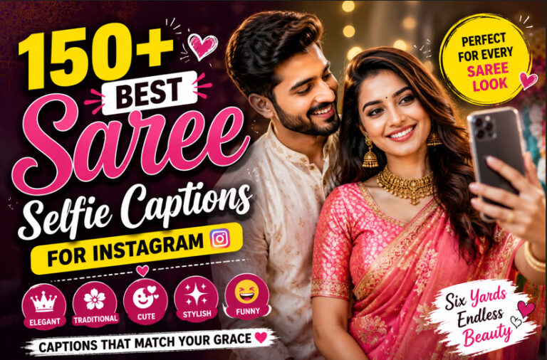 Best Saree Selfie Captions for Instagram