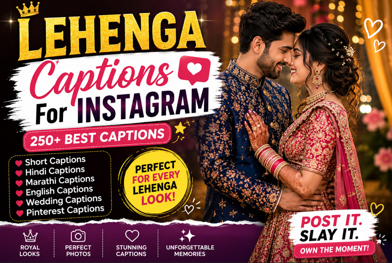 Best Lehenga Captions For Instagram