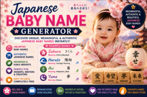 Japanese Baby Name Generator | Meaningful Baby Names
