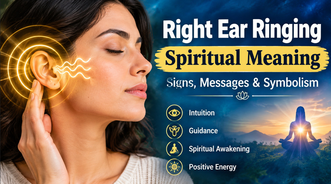 Right ear ringing spiritual meaning.